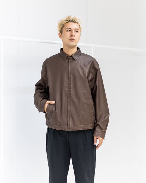 セダンオールパーパス FW25 Synthetic Leather Jacket(SD25F-JK03)Vintage Brown☆9月20日(土)発売！