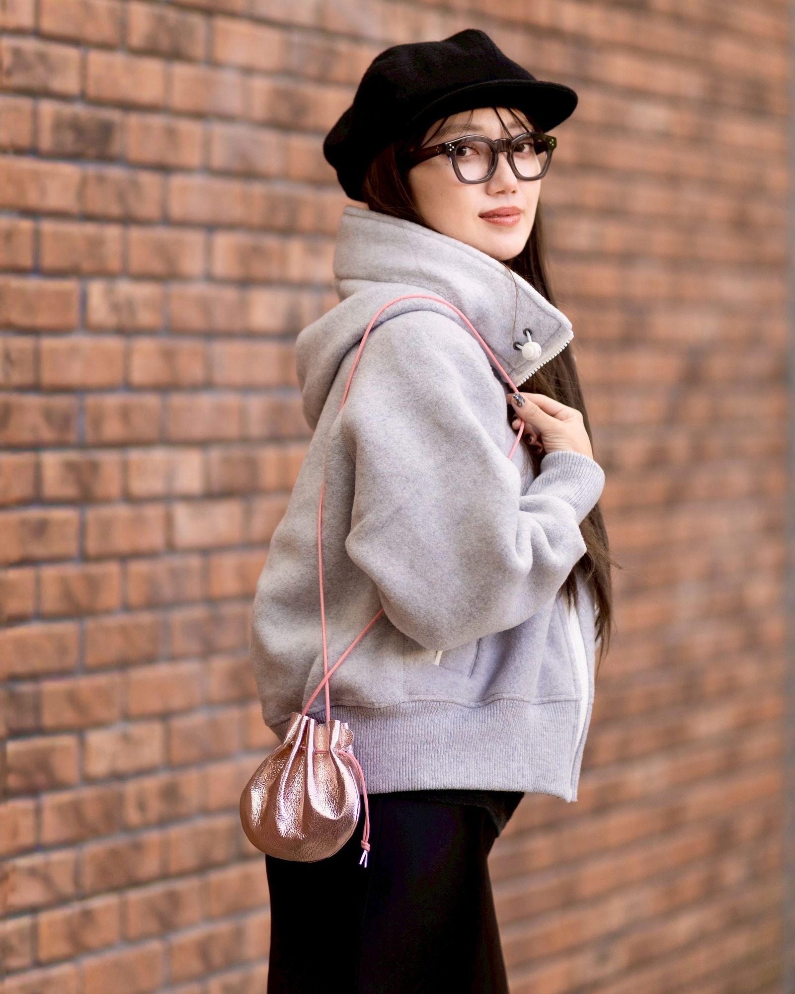 エンダースキーマ バッグpetal sac gloss(yv-b-psg)pink