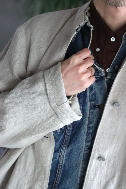 blurhms  22SS Linen Twill 5P Easy Pants"Natural"style.2022.2.8.