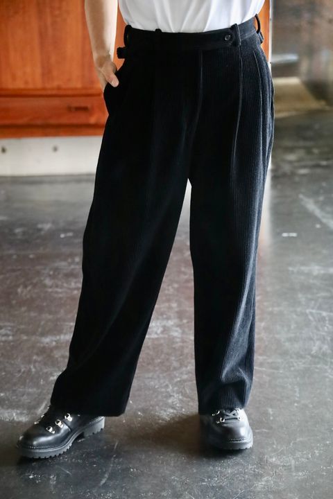 A.PRESSE STYLE2 Wool Corduroy Jacket"BLACK"スタイル.2025.8.30.
