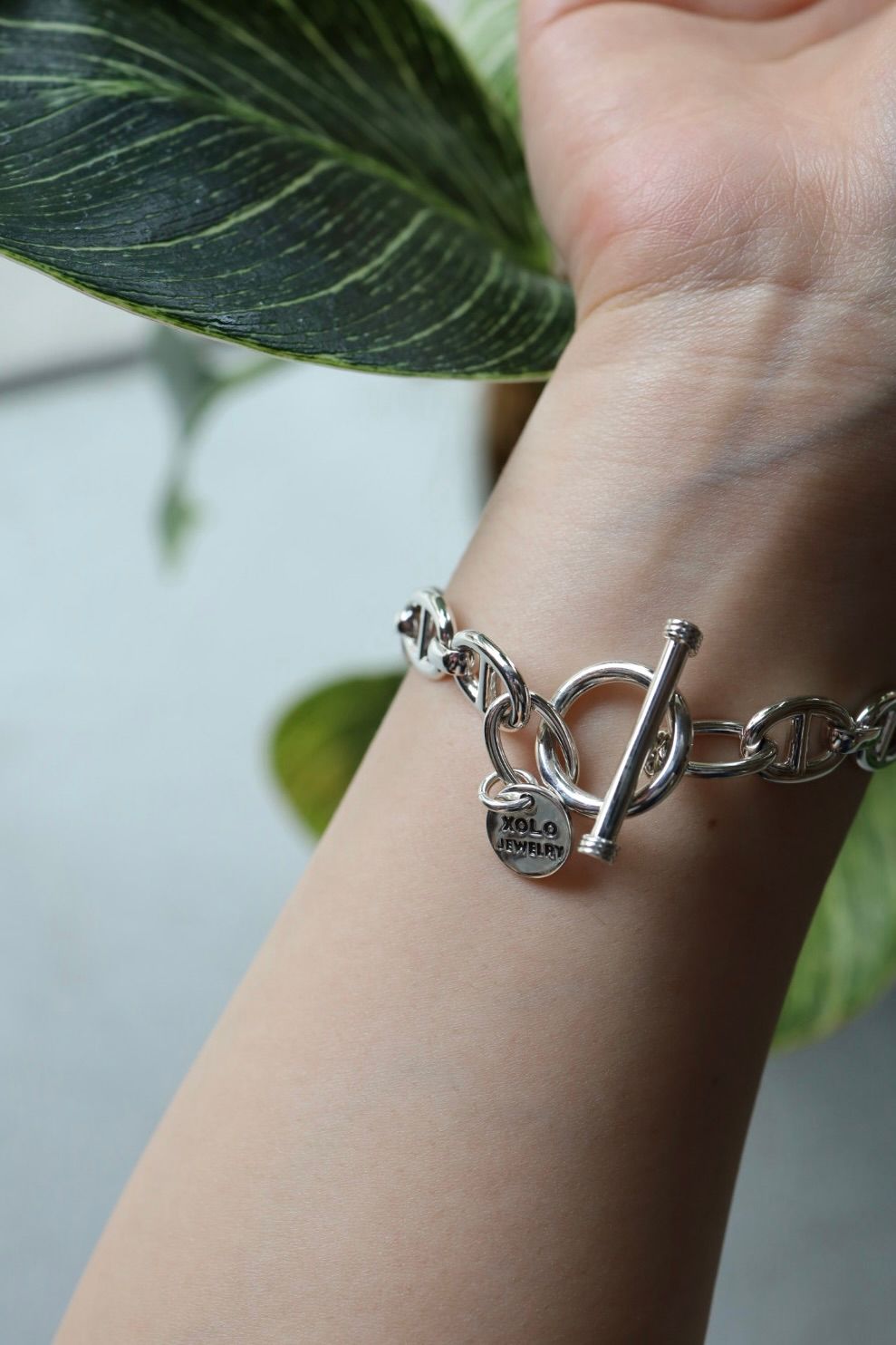 XOLO JEWELRY ショロジュエリー / Anchor Link Bracelet-10mm-(XOB102)SILVER925☆7月3日(金)再入荷！