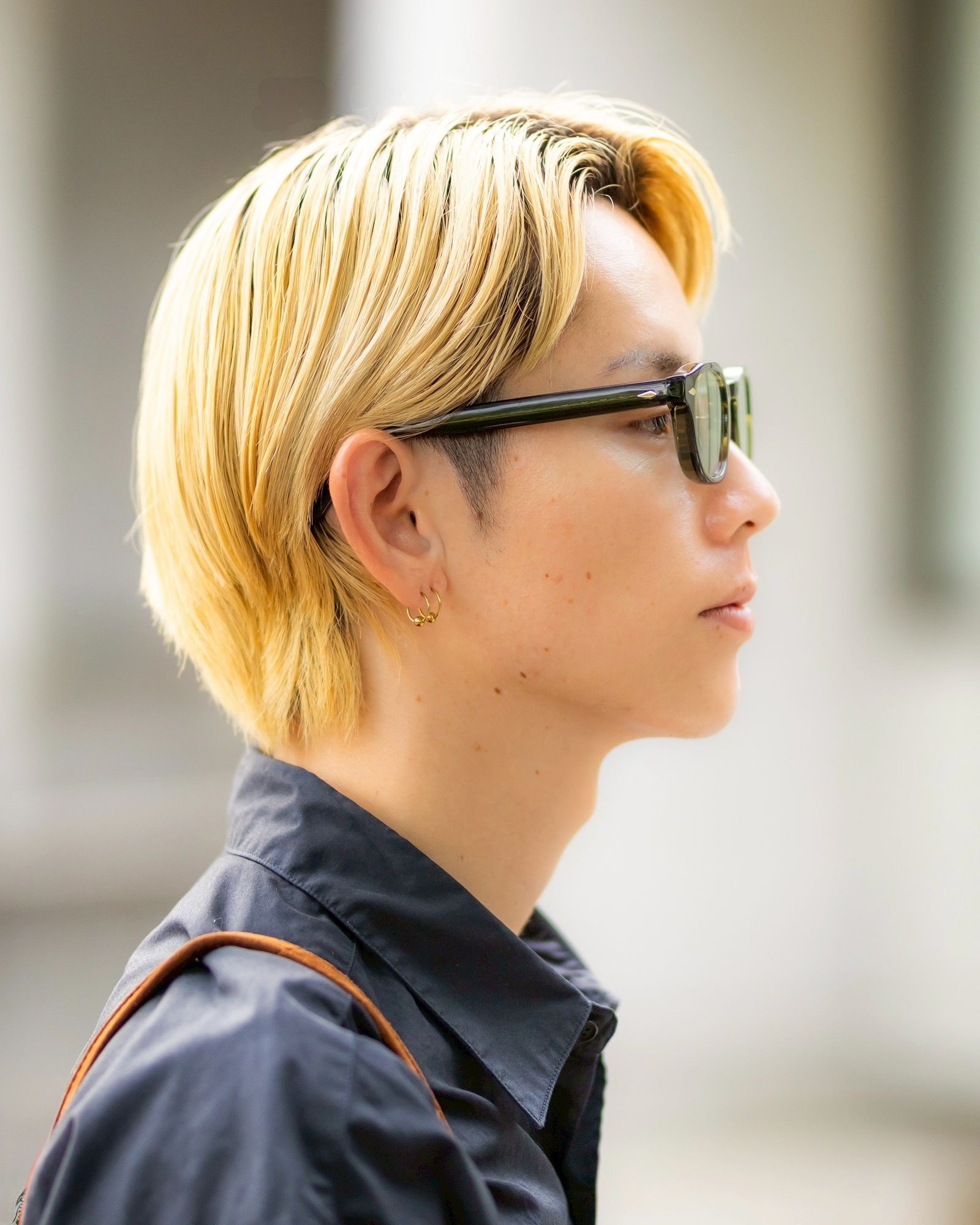 ノチノオプティカル "NOCHINO FR" #5.CREAR SMOKE OLIVE × GREY GREEN to D.GREY (調光モデル)