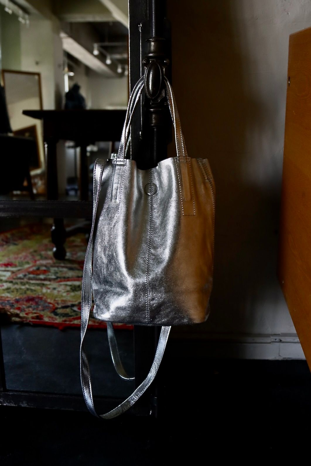 Morphee / モルフェ 2WAY SMALL TOTE（LONG）SILVER