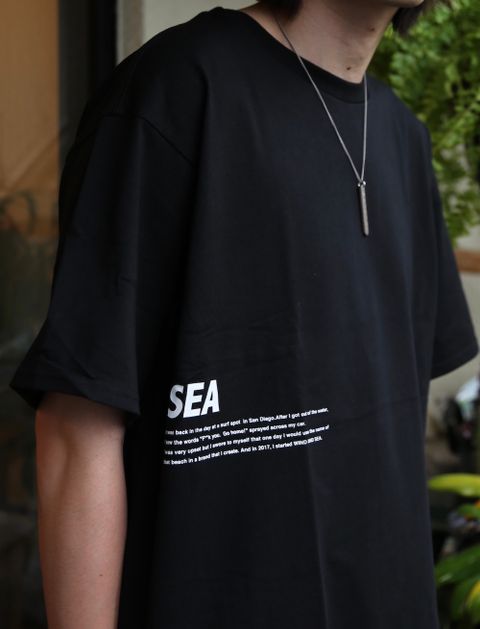 WIND AND SEA SEA "flower"PHOTO (SATIN) T-SHIRT(WDS-20S2-CS-07)"BLACK"style.2020.7.10.