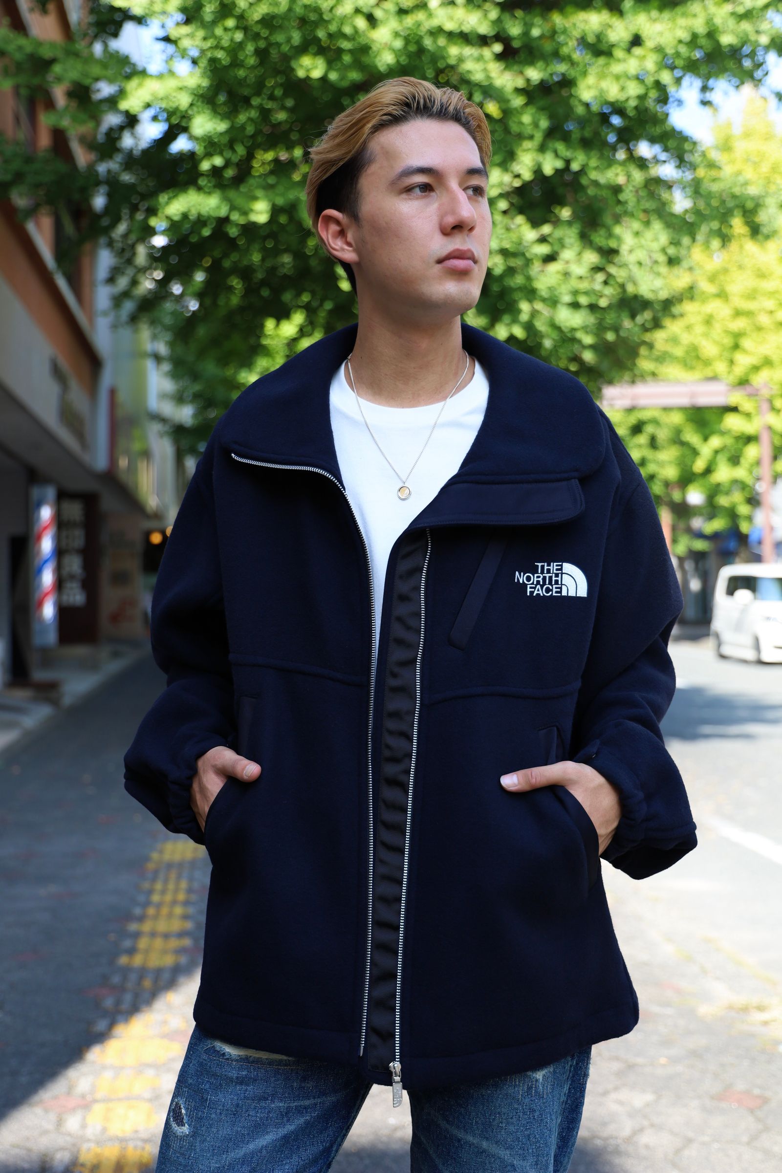 eYe JUNYA WATANABE MAN - アイジュンヤワタナベマン THE NORTH FACE ウールメルトンジャケット(WN-J917-100)NAVY  | mark