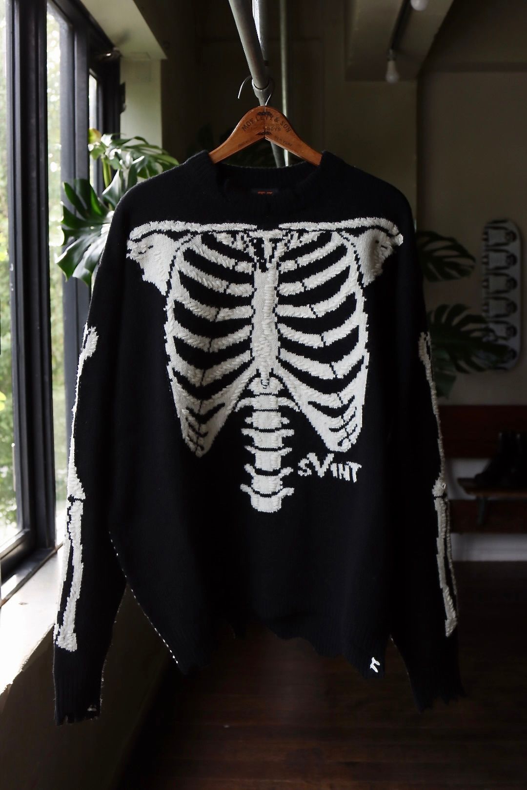 SAINT M×××××× - セントマイケル 22AW VLONEコラボBONE KNIT(SM-A22 