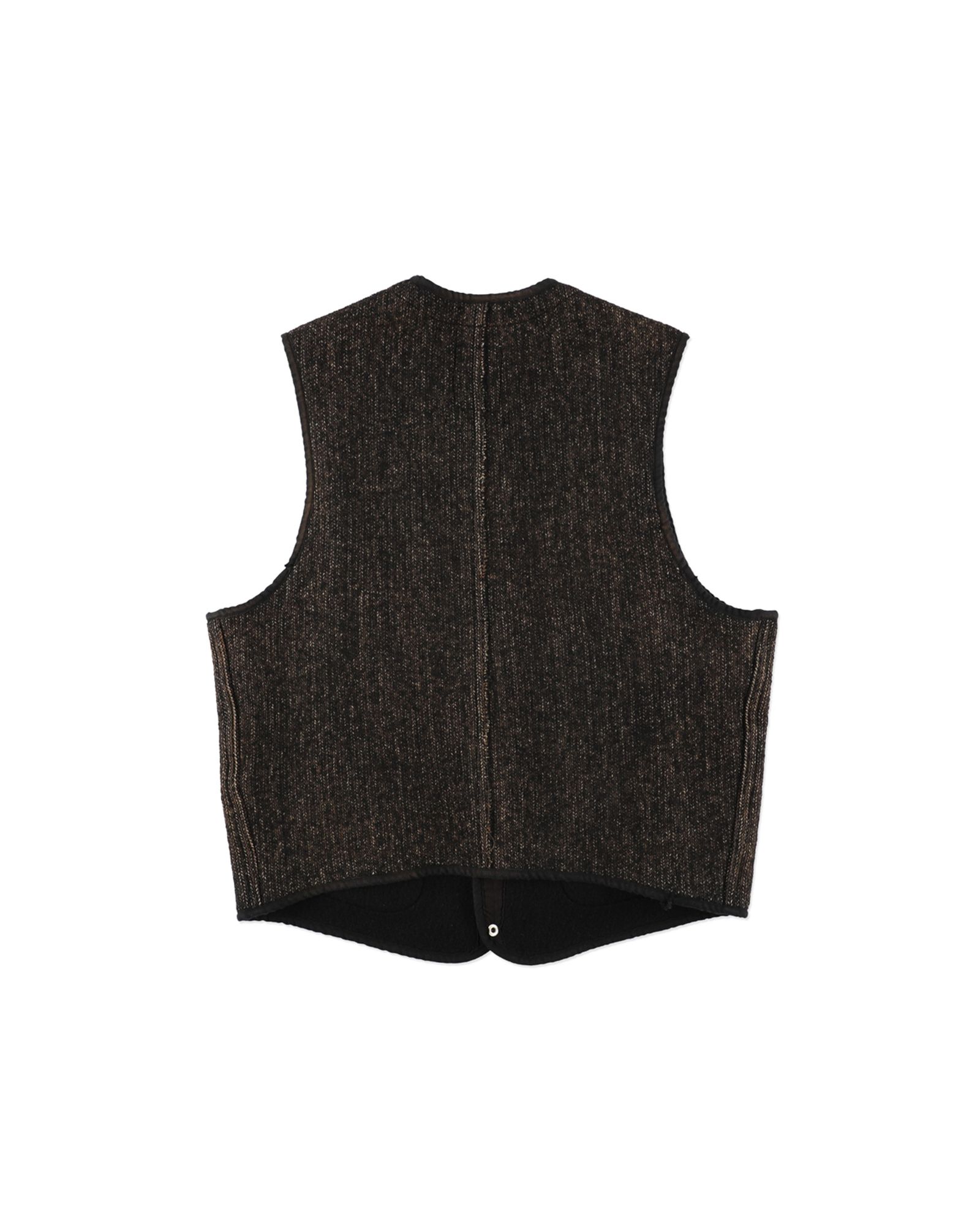 BOW WOW 25FWバウワウ ベストB CLOTH VEST AGED(BW252-BCV) AGED MIXED BLACK