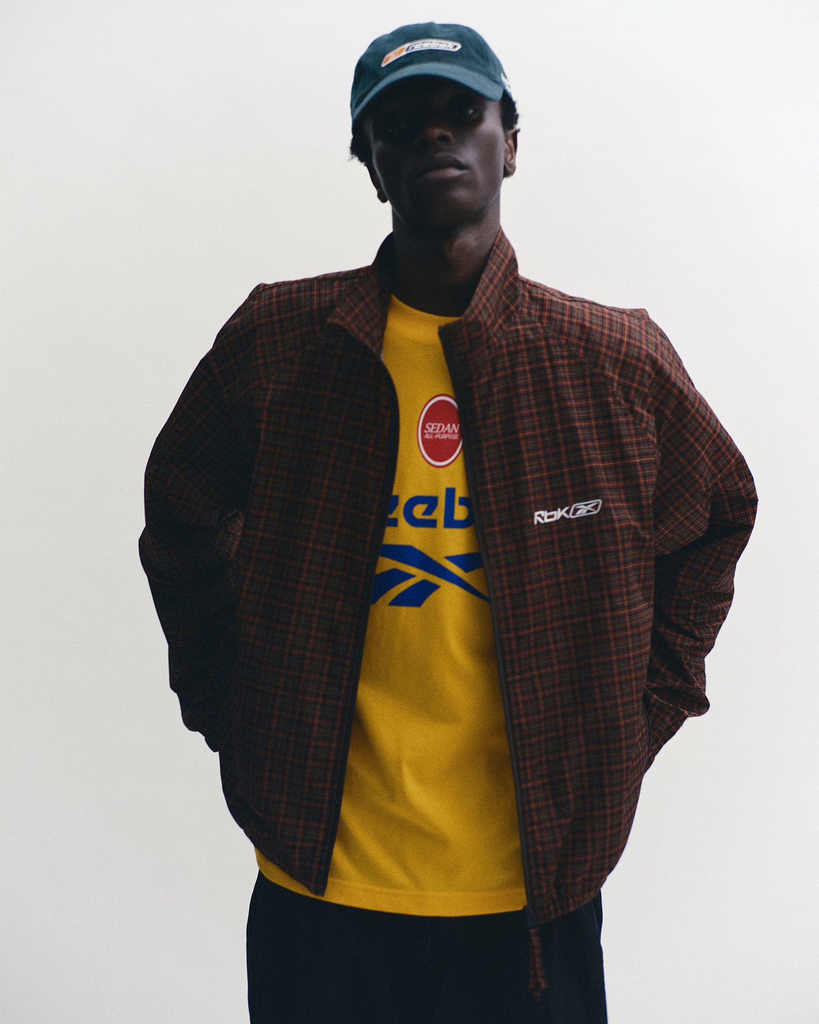 セダンオールパーパス SS26  Reebok / Track Jacket(SD26S-JK01)Brown Plaid☆2月7日(土)12:00発売！