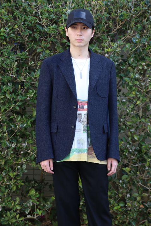 JUNYA WATANABE COMME des GARCONS MAN ウールカシミヤツイード×綿デニム×綿ウィップコード(WF-J022-051) style.2020.11.22.