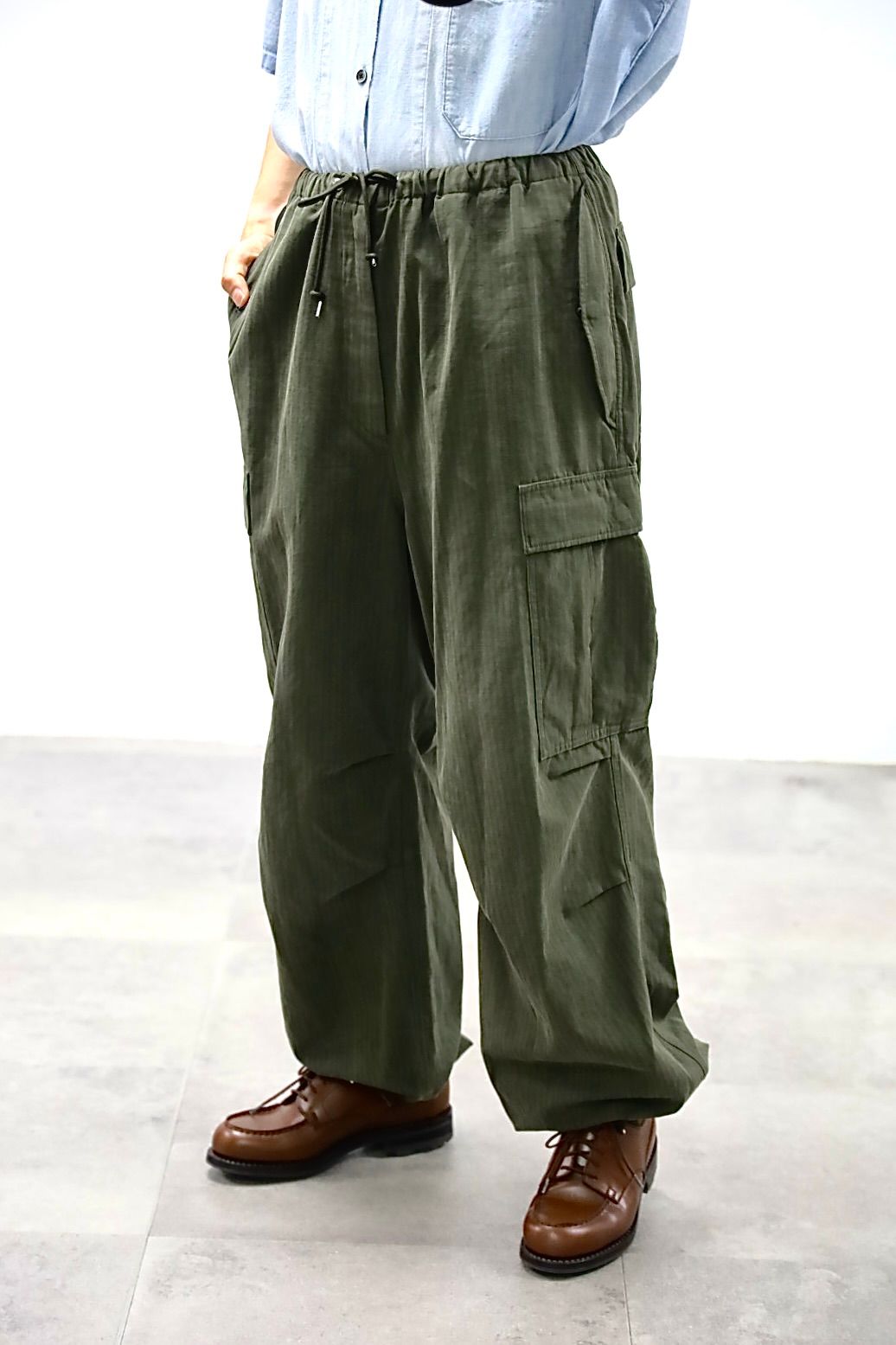 アプレッセ 2026 STYLE2 Washed Cotton Silk Linen HBT M-51 Over Pants(26AAP-04-09)OLIVE☆7月4日(土)新作発売！