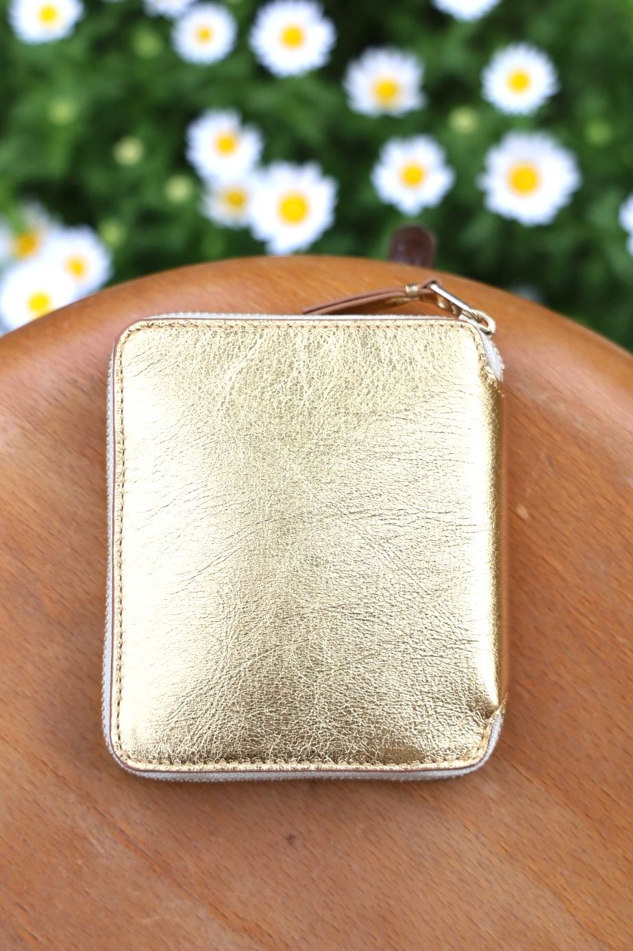 コムデギャルソン 二つ折りZIP財布 (8Z-B021-051) GOLD☆4月11日再入荷！