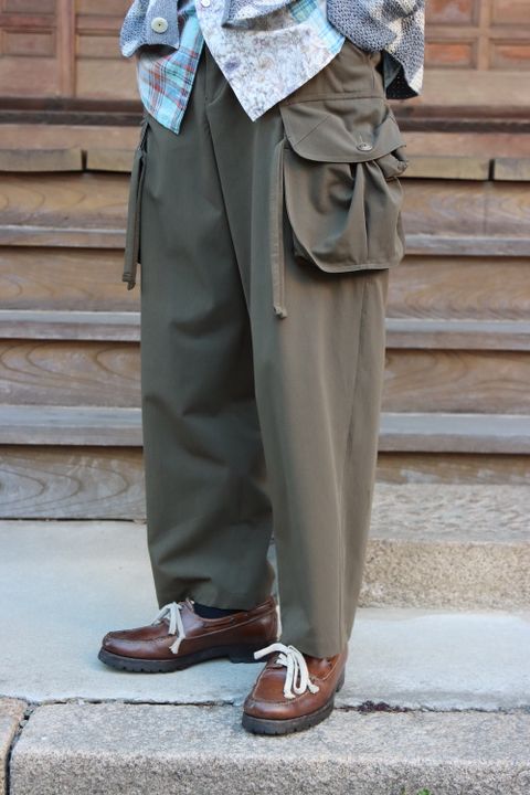 KHOKI Washi knit cardigan(22SS-K-03),Madras check shirt(22SS-B-03) style. 2022.02.21.