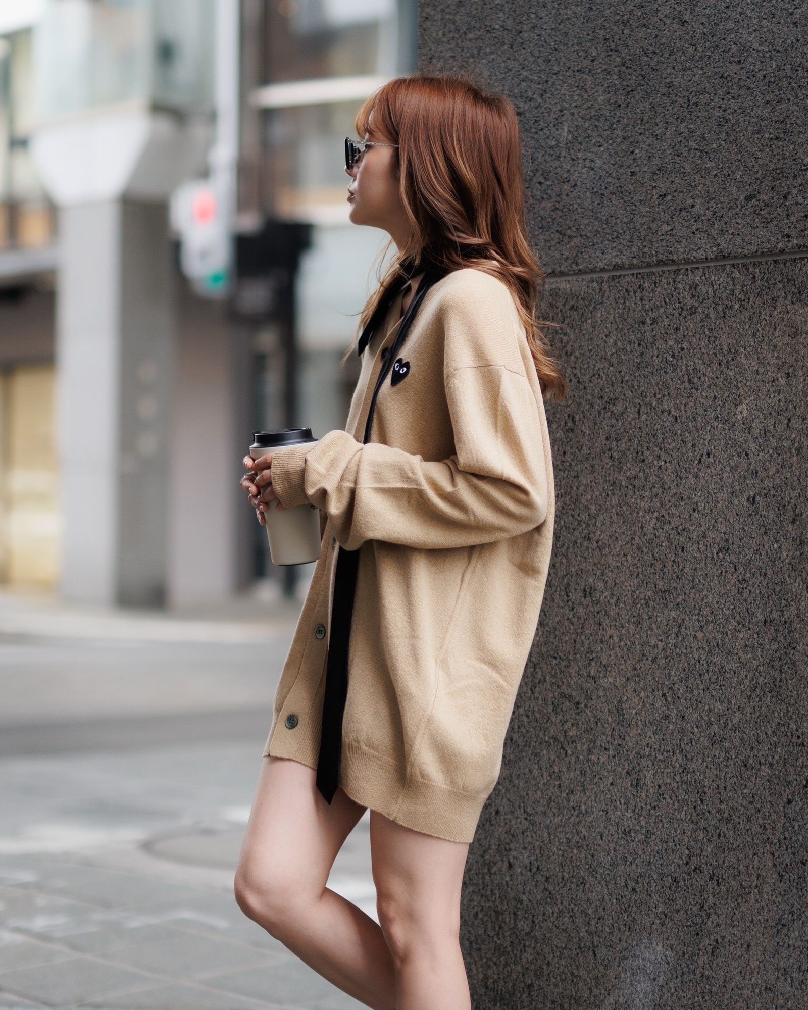 PLAY COMME des GARCONS V-NECK CARDIGAN style.2025.4.29