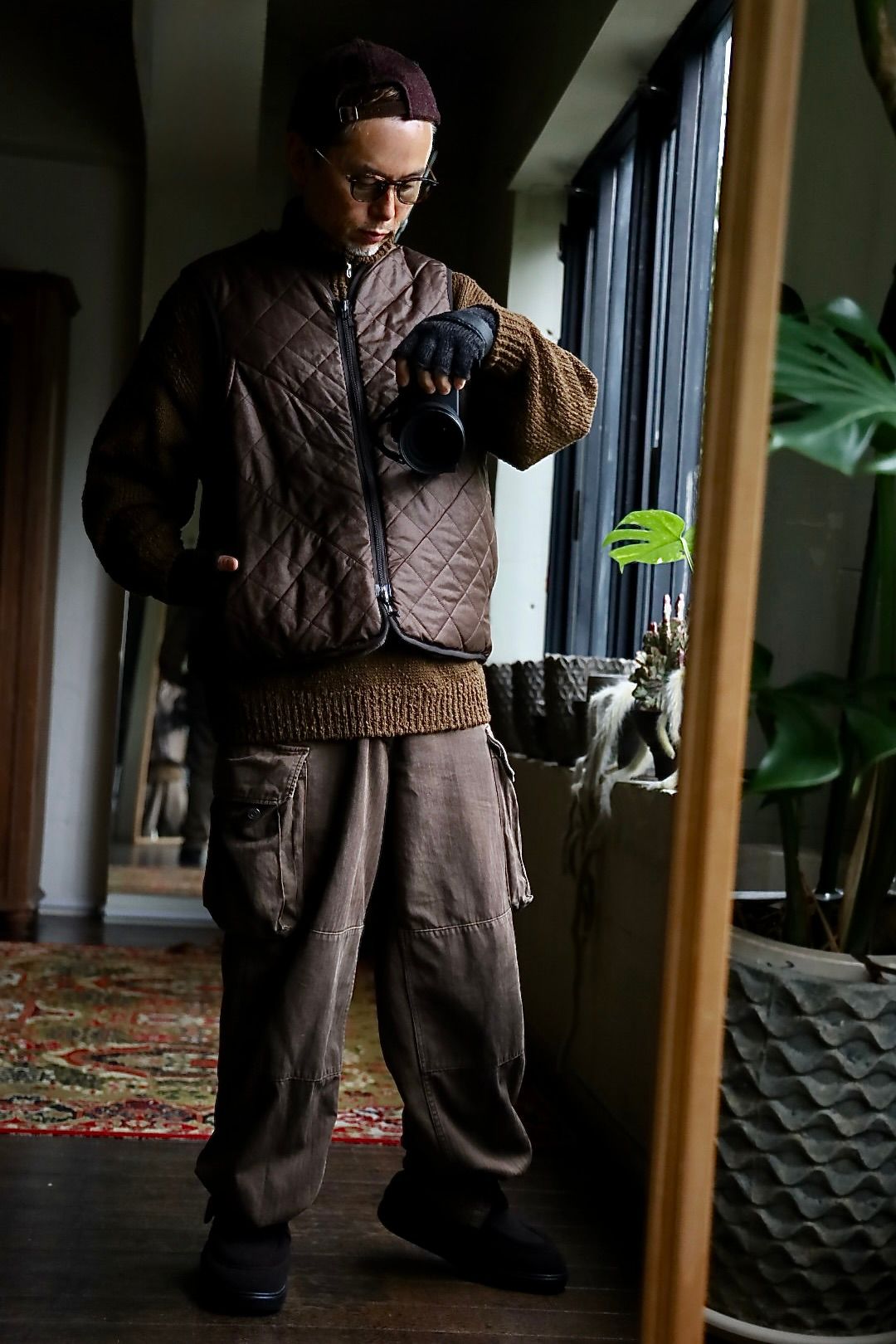 DAIWA PIER39 TECH BRITISH HUNTER FUR VEST"D.BROWN"スタイル