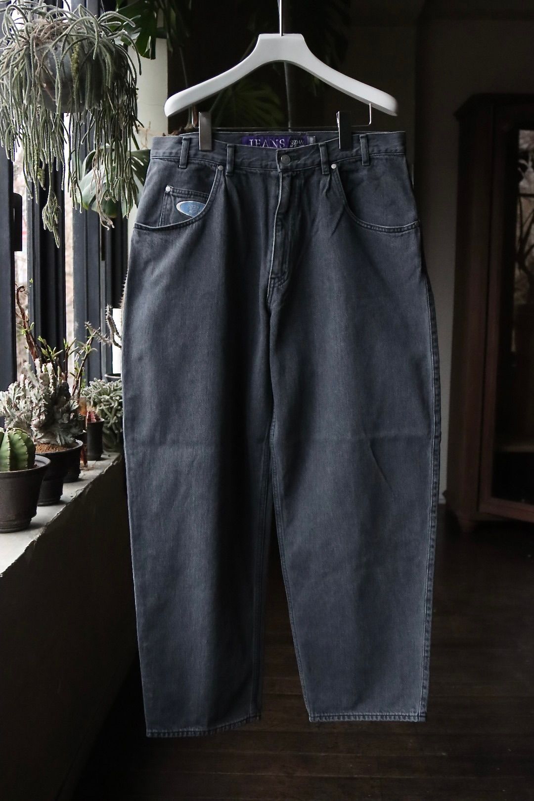 SEDAN ALL-PURPOSE - セダンオールパーパス SS24 Oval Logo Denim Pant(SD24S-PT01)Pale  Black | mark