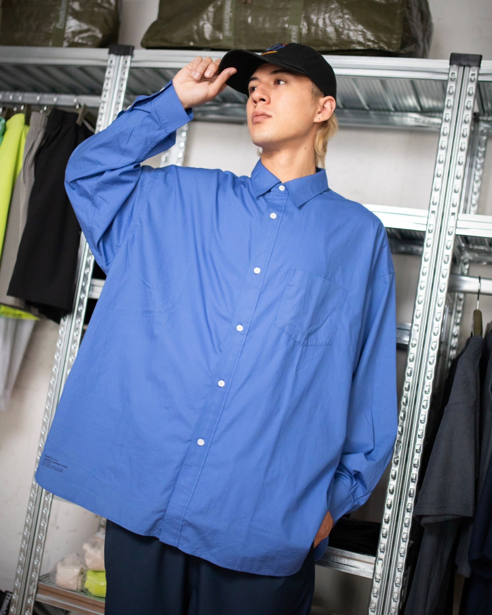 FreshService SPOT CORPORATE UNIFORM L/S SHIRT(BLUE) style 2024.6.28