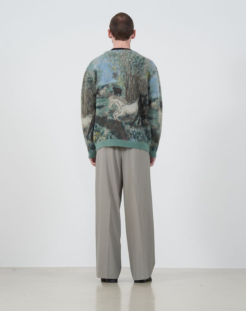 ヨーク25SS HORSE JAQUCARD MOHAIR CARDIGAN - KEITA MARUYAMA 30TH ANNIV. EXCLUSIVE-(YK24FW0883S-KM)HORSE
