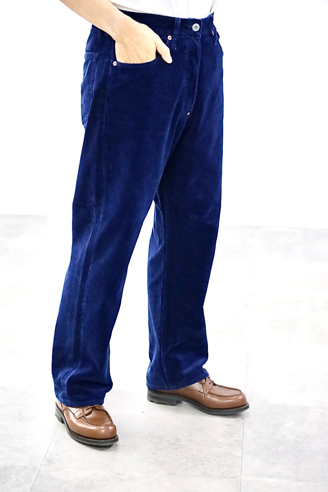 FOUNDOUR CORDUROY JACKET"INDIGO"スタイル.2025.10.12.