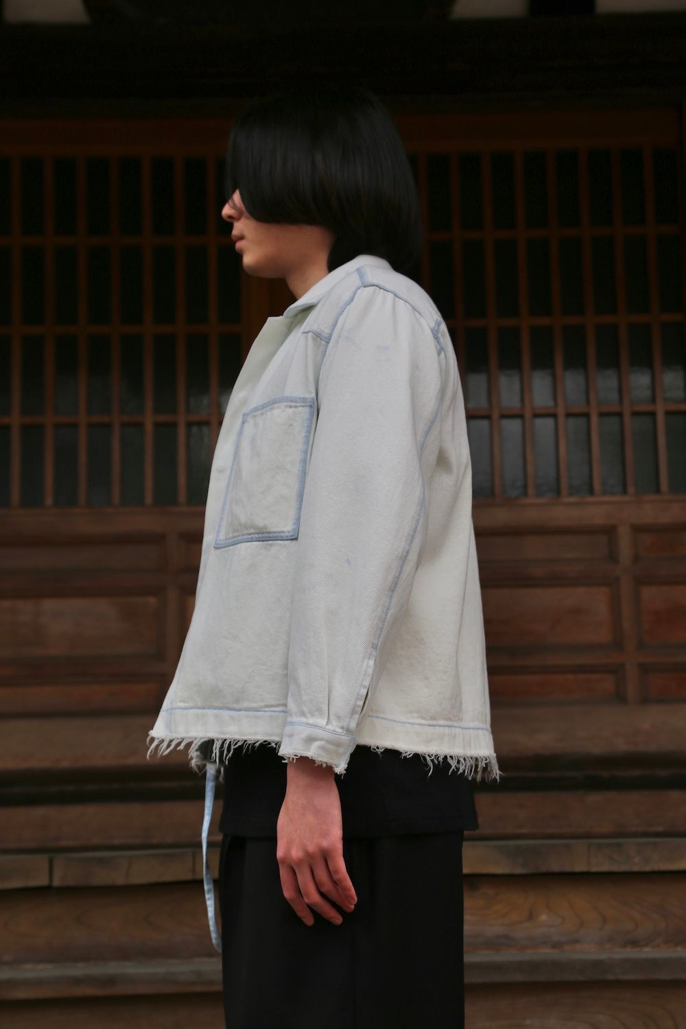 YOKE DETACHABLE POCKET DENIM JACKET style.2021.4.18.