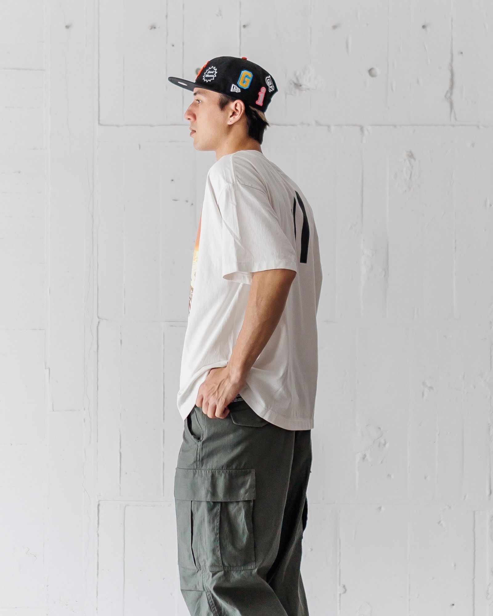 セントマイケル25SS シン・エヴァンゲリオン劇場版TシャツEV_SS TEE/ORANGE (SM-HR8-0000-C13)WHITE