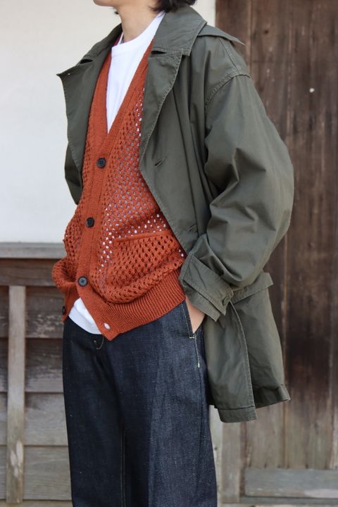 YOKE MESHED KNIT CARDIGAN(YK22SS0345S) mix style. 2022.04.04.