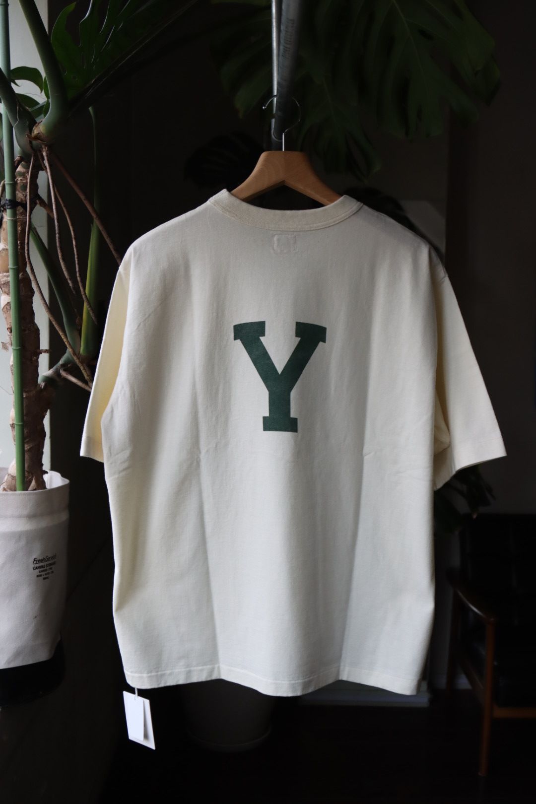 blurhms - ブラームス 23SS Cotton Rayon 88/12 Print Tee #04Ivory