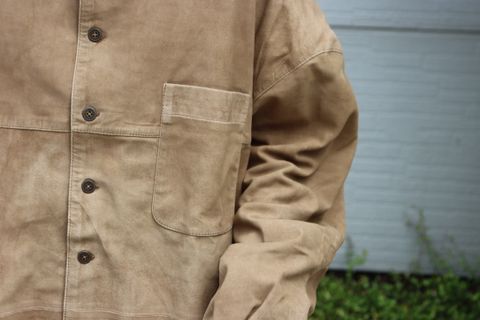 SEEALL 22AW LEATHER OVERSIZED SHIRTS style 2022.9.10