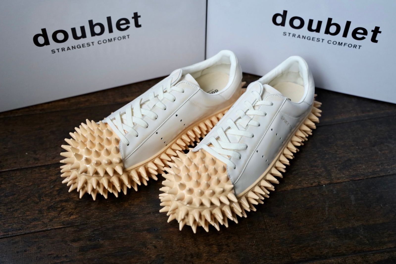 リーフ様　まとめ買い2点 doublet - doublet 25AW スニーカーSPIKY LEATHER SNEAKER