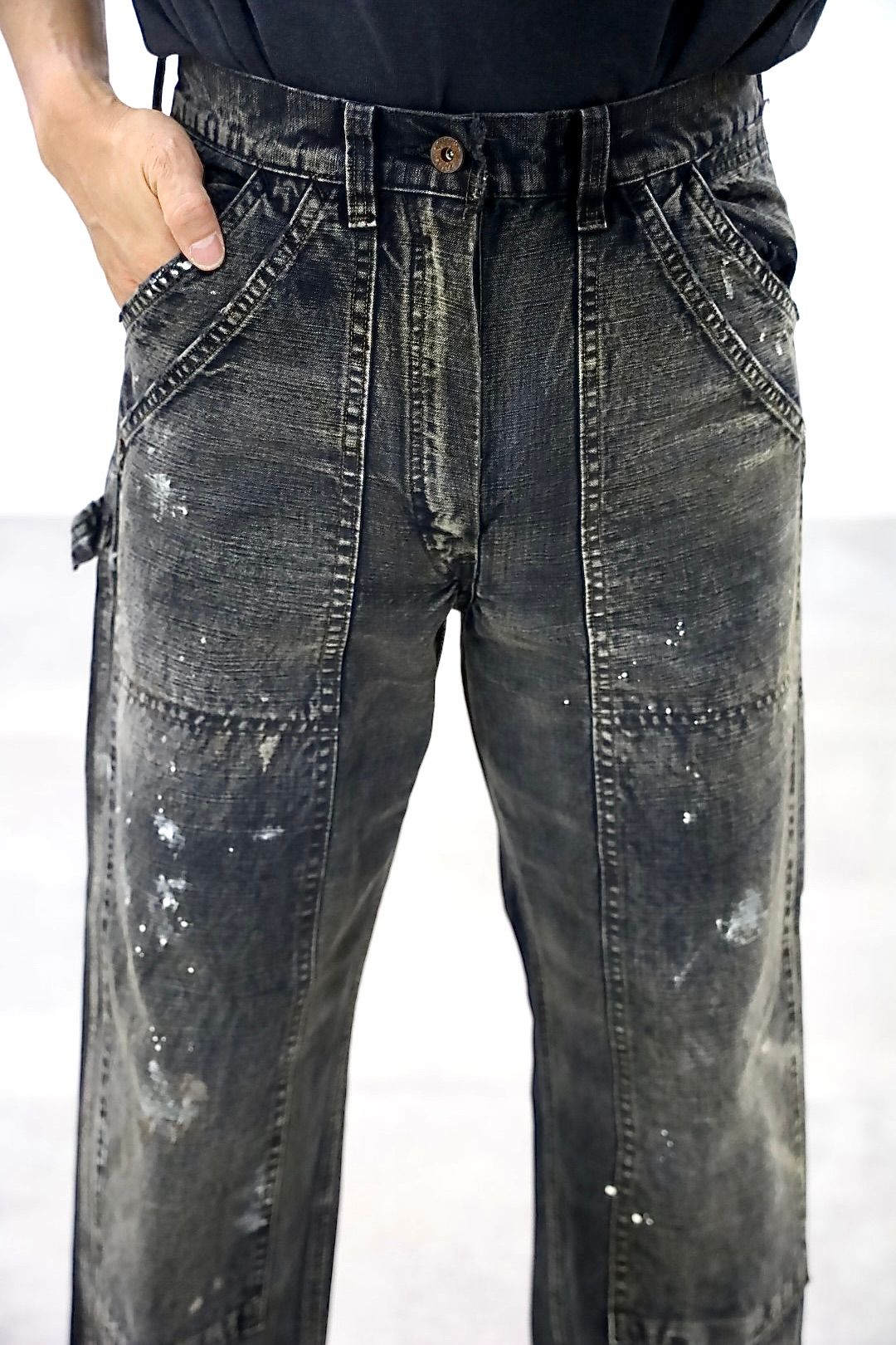 BOW WOW 25FWバウワウ  DUCK PAINTER PANTS AGED(BW252-DPP)AGED BLACK