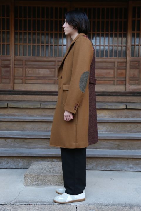 JUNYA WATANABE CDG MAN 新作ウールメルトン×ウールナイロンツイードコート style.2020.11.29.