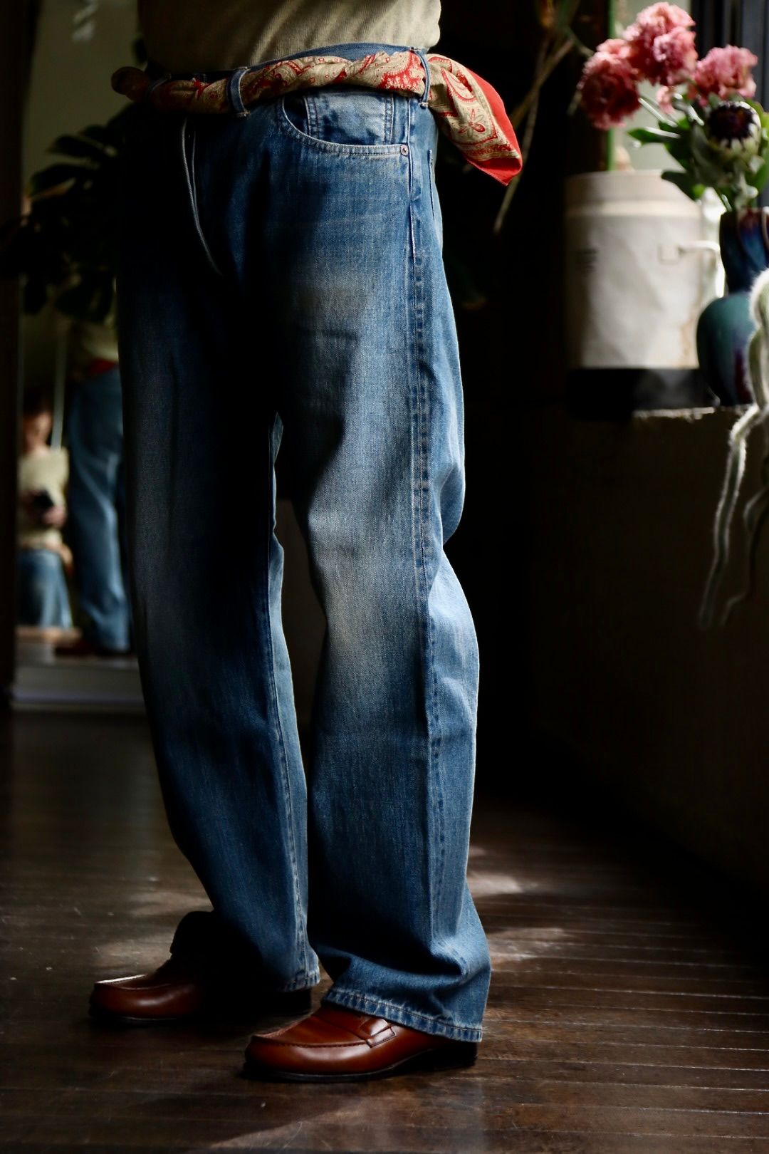 A.PRESSE No.2 Washed Denim Pantsスタイル32