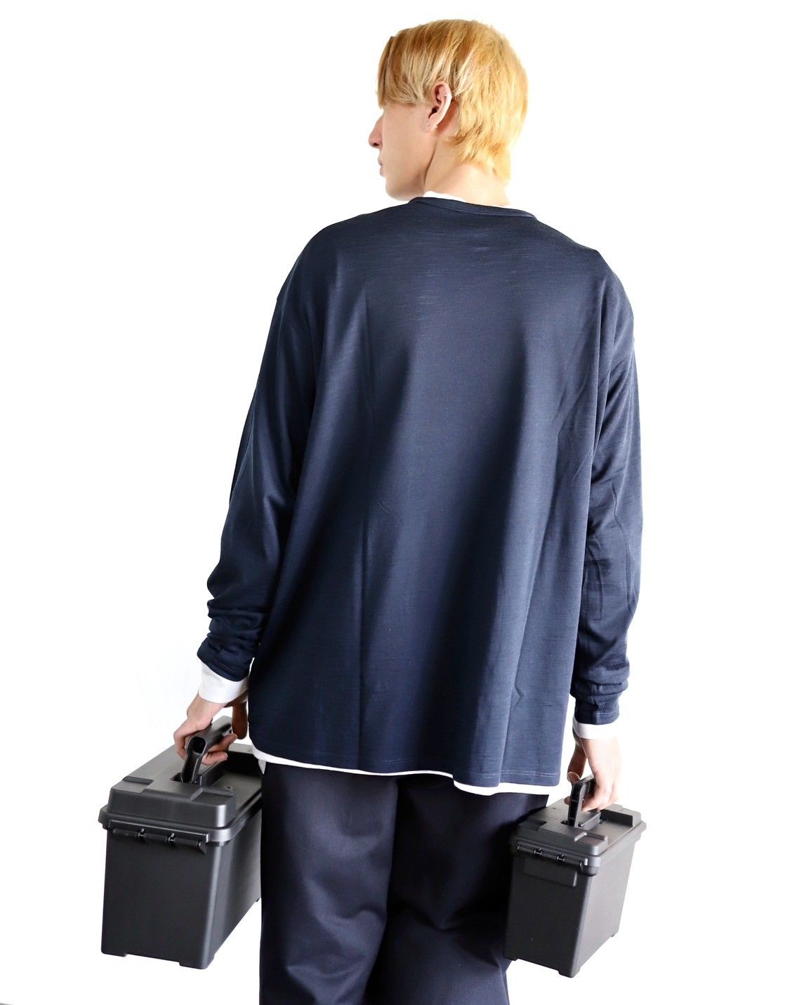 FreshService 24SS WASHABLE WOOL L/S TEE スタイル