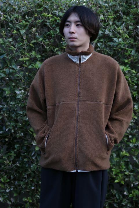 Graphpaper Wool Boa Zip-Up Blouson style.2020.10.2