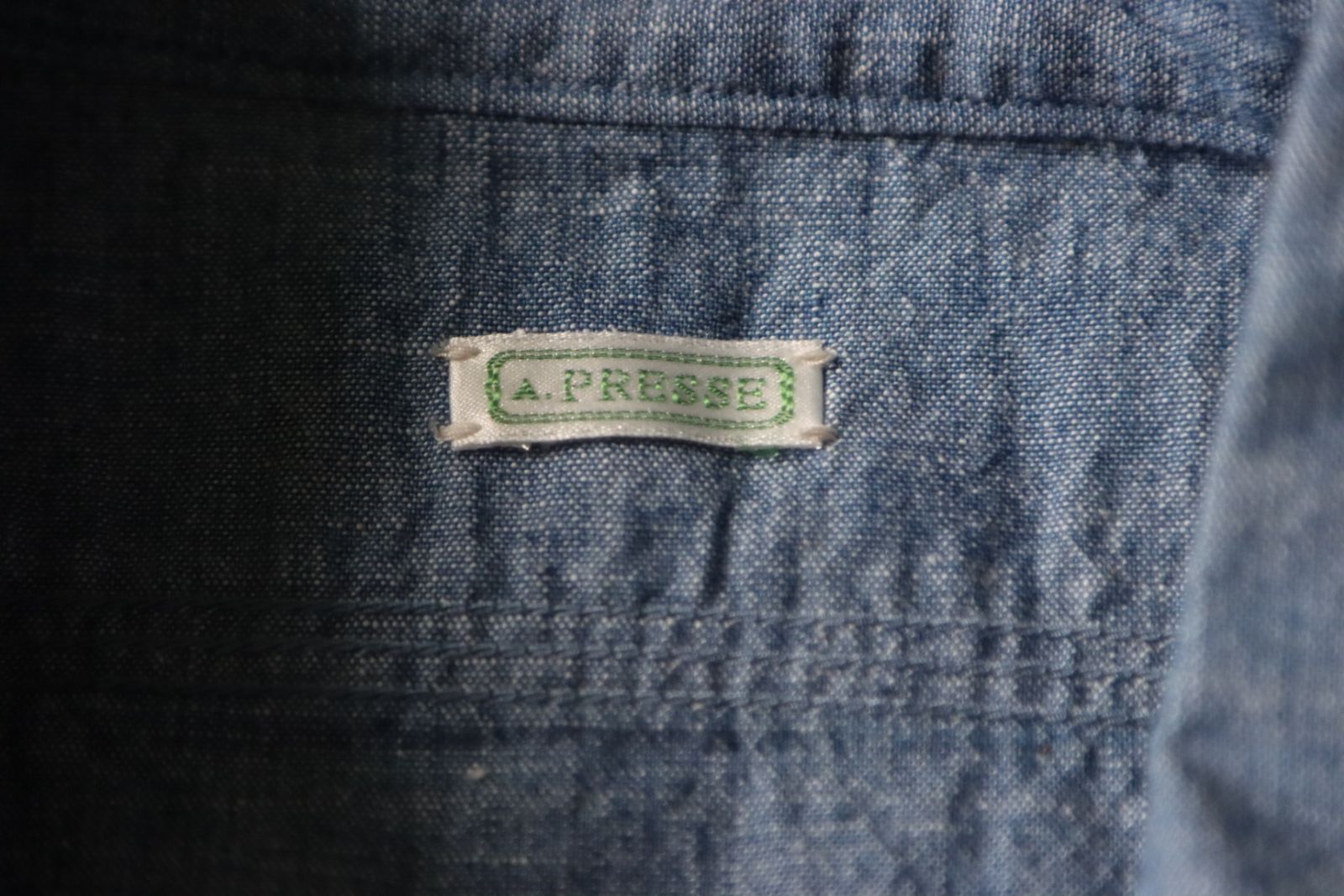 アプレッセ23AWシャツ BB Washed Chambray Shirt(23SAP-02-09M)INDIGO
