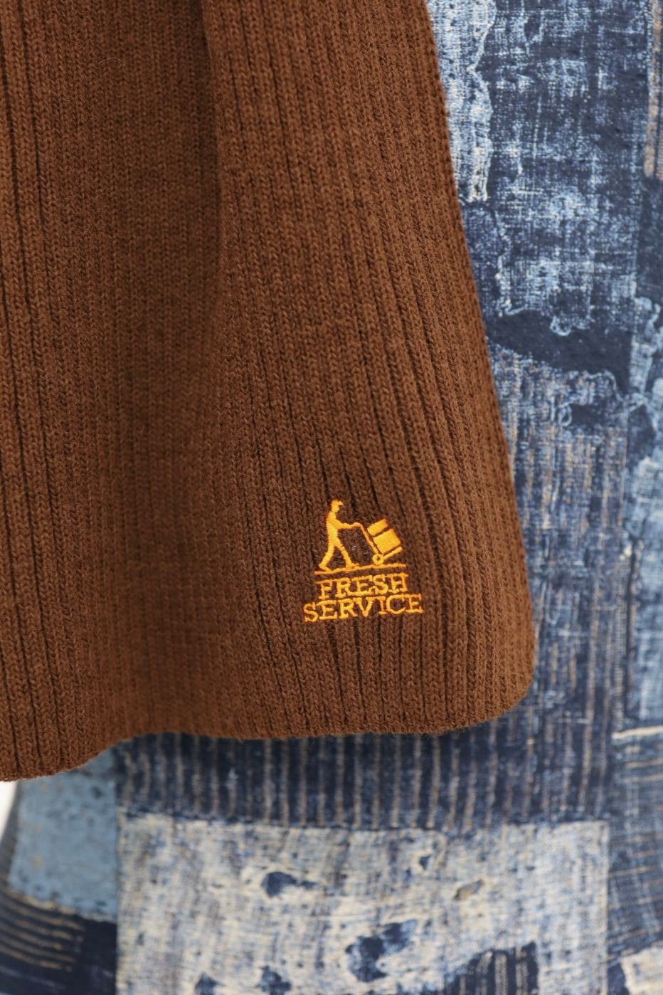 フレッシュサービスTHERMAL RIB KNIT SCARF(FSP254-90067)BROWN☆11月15日(土)発売！