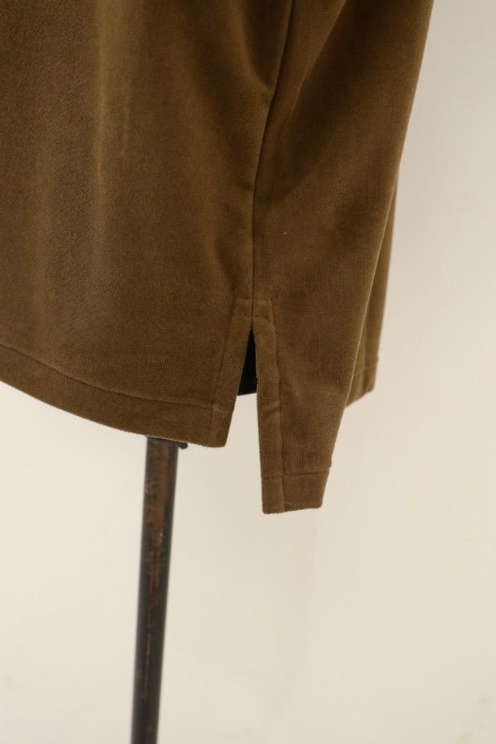 グラフペーパー Pique Velour Jersey L/S Polo(GM263-70255)BROWN☆8月8日(土)発売！