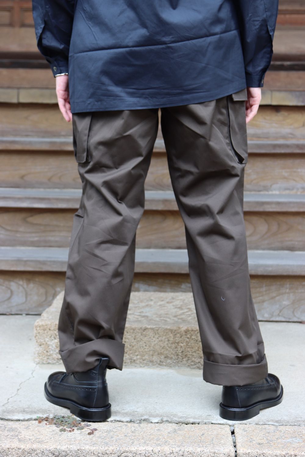 【美品】E.Tautz chidori 1 tuck wool slacks E.TAUTZ CORE LINEMAN SHIRT(XSHI01 2009) style.2021.9.5