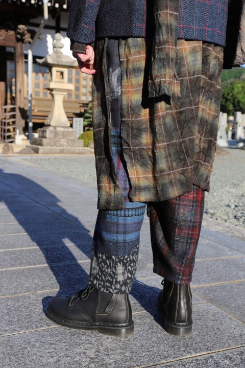 JUNYA WATANABE COMME des GARCONS MAN ウールカシミヤツイード×綿デニム×綿ウィップコード(WF-J022-051) style.2020.10.25.