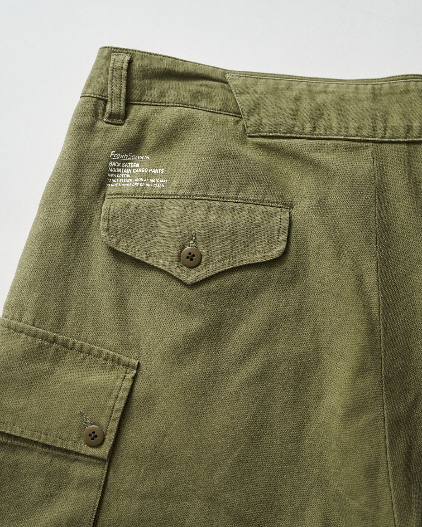フレッシュサービスBACK SATEEN MOUNTAIN CARGO PANTS(FSC253-40143)OLIVE☆10月11日(土)発売！