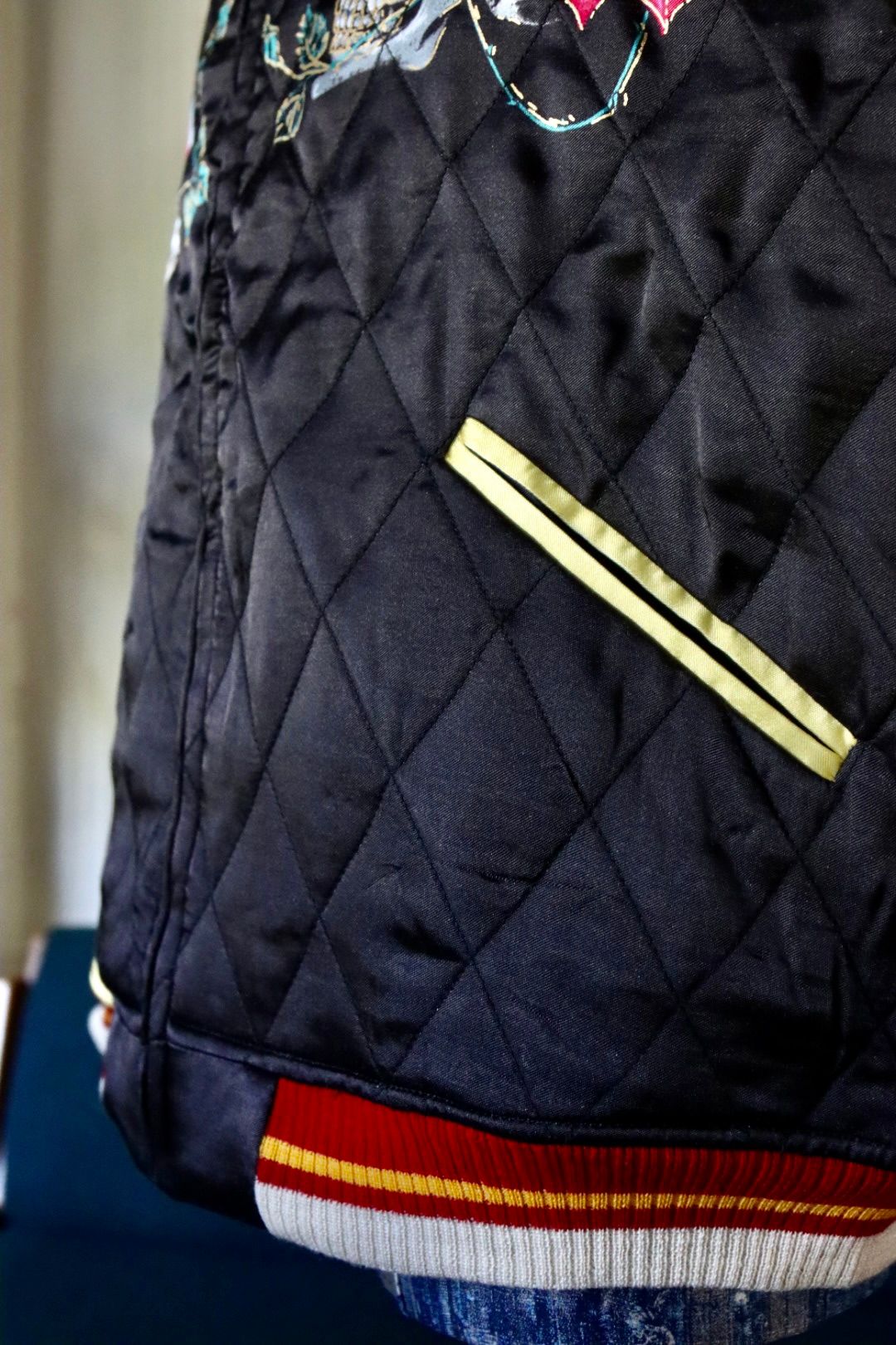 セントマイケル×WILDSIDE YOHJI YAMAMOTO SKULL SUKA JACKET(SM-A23-0000-C26)BLACK