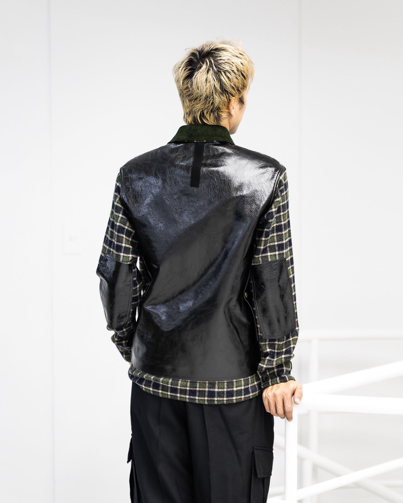 JUNYA WATANABE MAN FILSON Wネーム ウールナイロンチェックレザージャケット 11月1日(土)新作発売！