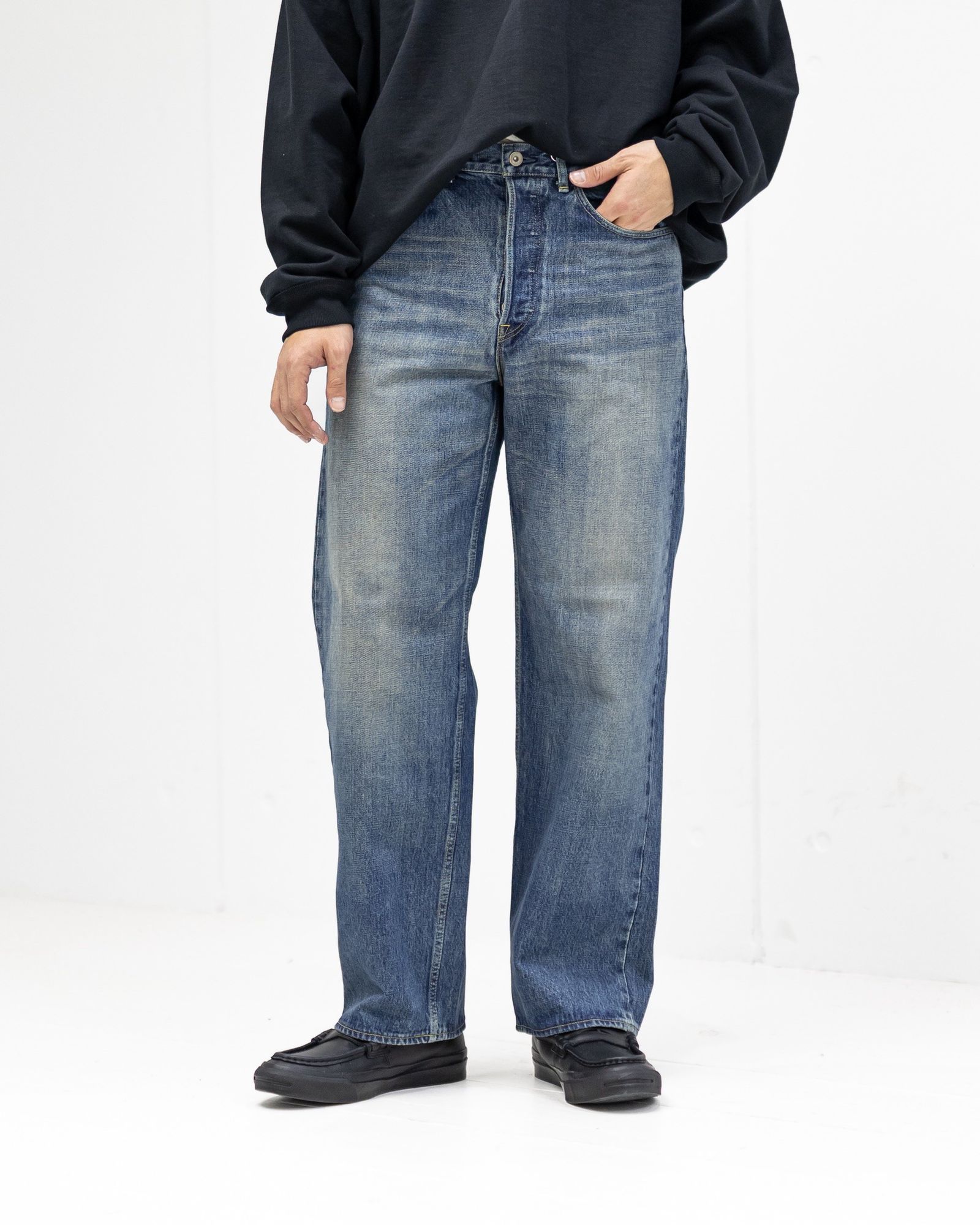 marka マーカ 26SS CLEAN CYLINDER FIT JEANS(M26A10PT12C)INDIGO V.W☆新作発売！