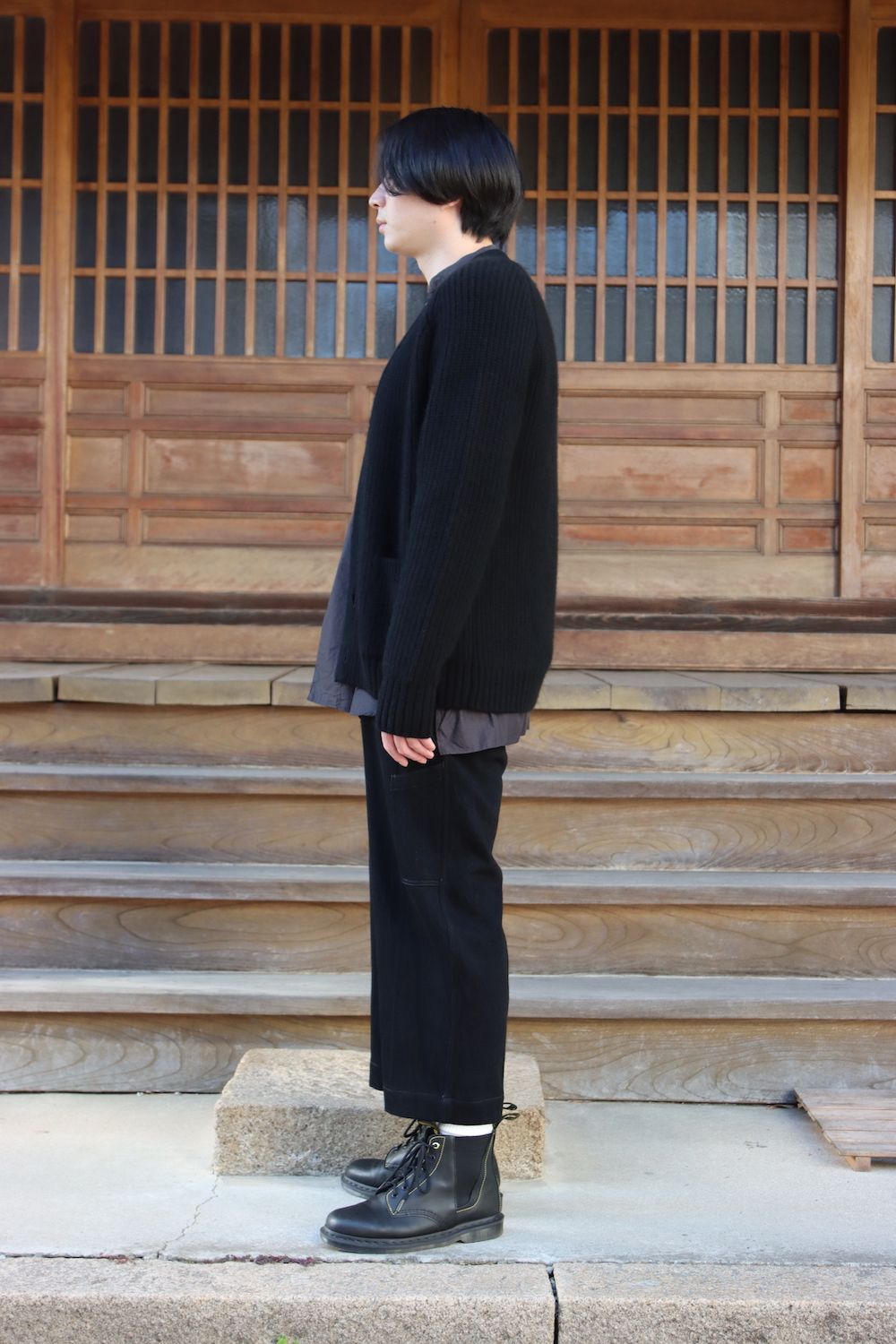 A.PRESSE  Fisherman Cardigan Sweater(21AAP-03-02M) style.2021.12.24