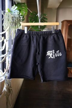 セントマイケル25SS スウェットショーツMX666 SWEAT SHORTS(SM-HR8-0000-058)BLACK