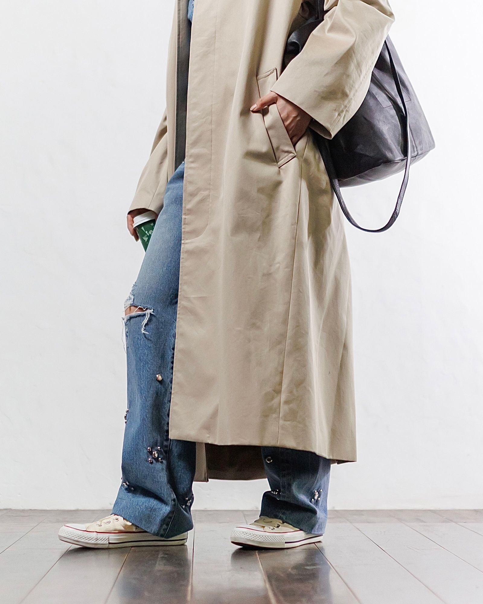 J.B.ATTIRE 24AW Rive gauche coat デニムMIX style.2024.11.3