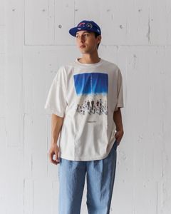 セントマイケル25SS シン・エヴァンゲリオン劇場版TシャツEV_SS TEE/BLUE(SM-HR8-0000-C12)WHITE