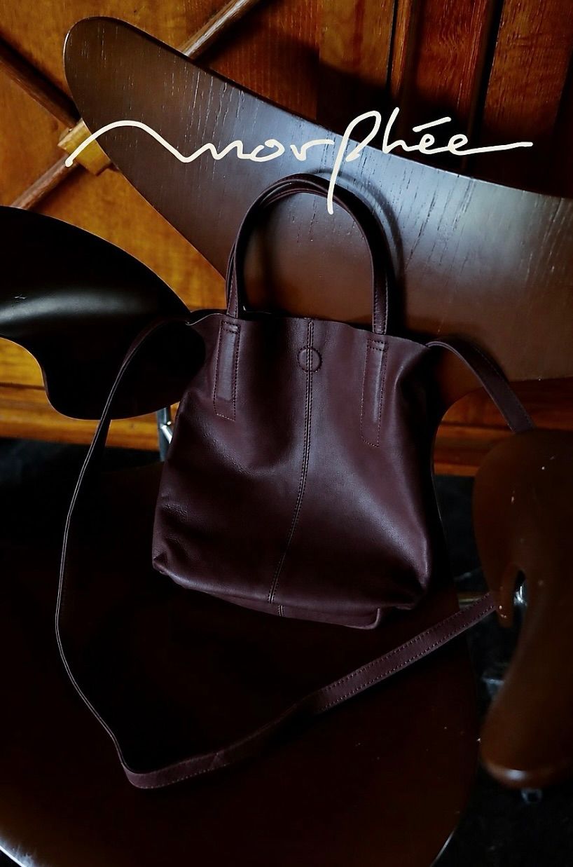 Morphee / モルフェ 2WAY SMALL TOTE(SL-BRG)BURGUNDY☆新作発売！