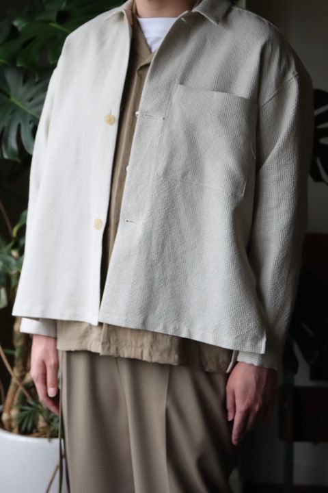 SEEALL ONE POCKET MINIMAL SHIRTS JACKET style.2022.3.18.