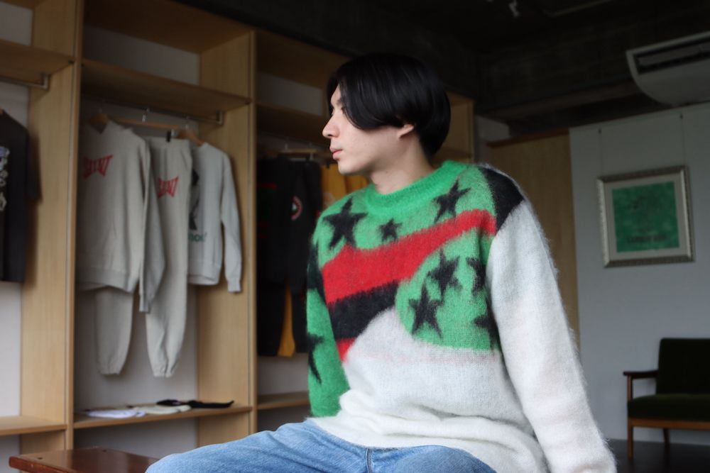 MARC POINT ❣️イタリア製❣️レザースリーブウールコートサイズ46❣️ クロコパターンレザー] ハーフLジップウォレットcolor：ブラック