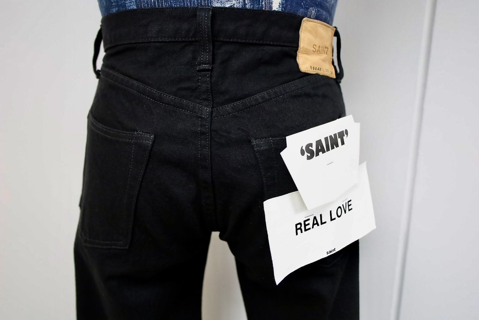 セントマイケル 26SS BLACK DENIM PANTS/STRAIGHT (SM-MK8-0000-077)